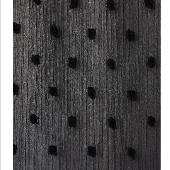 Torrid Black Swiss Dot Tiered Kaftan NWT - Picture 6 of 11